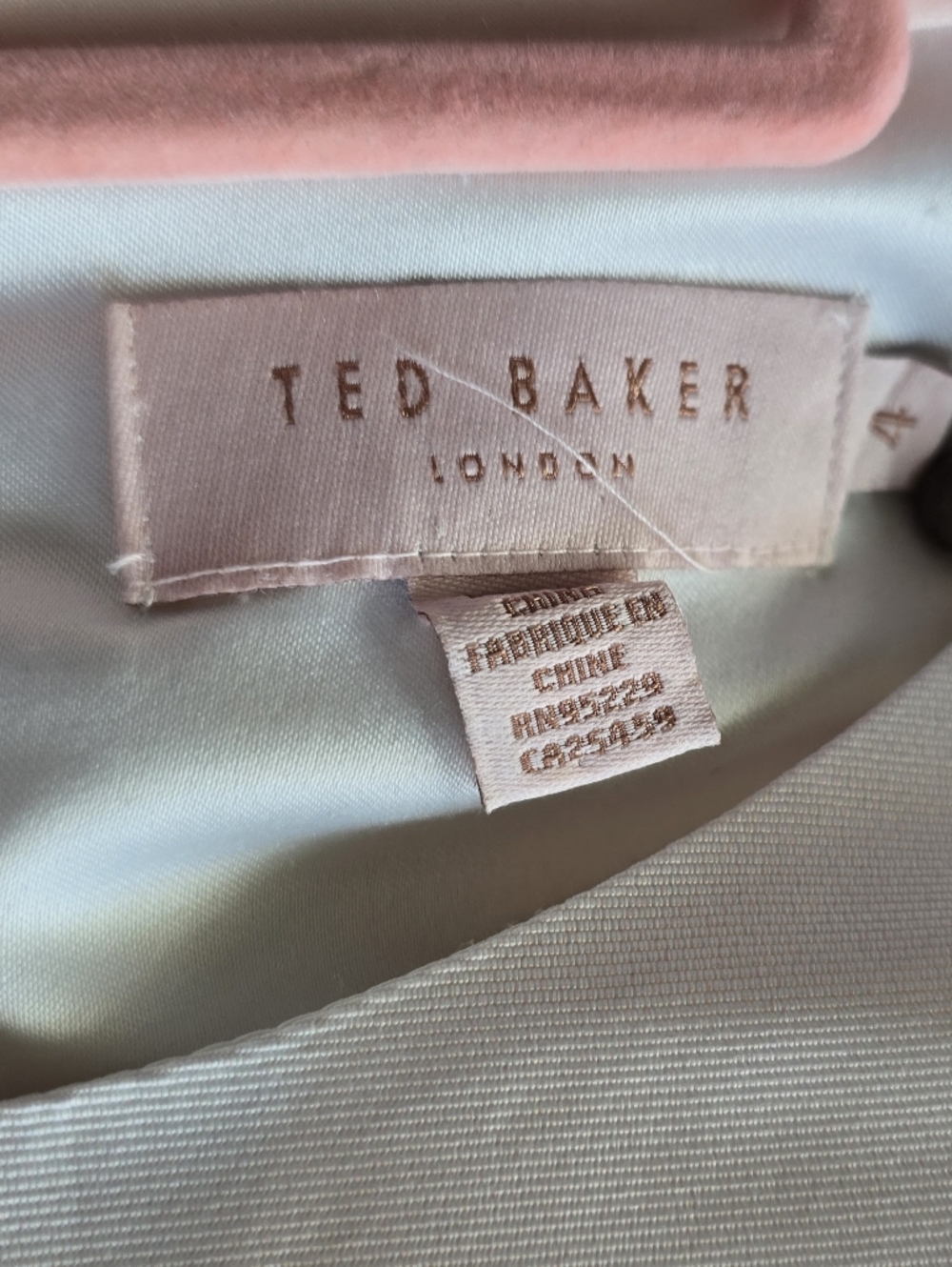 Ted Baker White Floral Fit & Flare Dress with Botanical Print - Picture 3 of 3